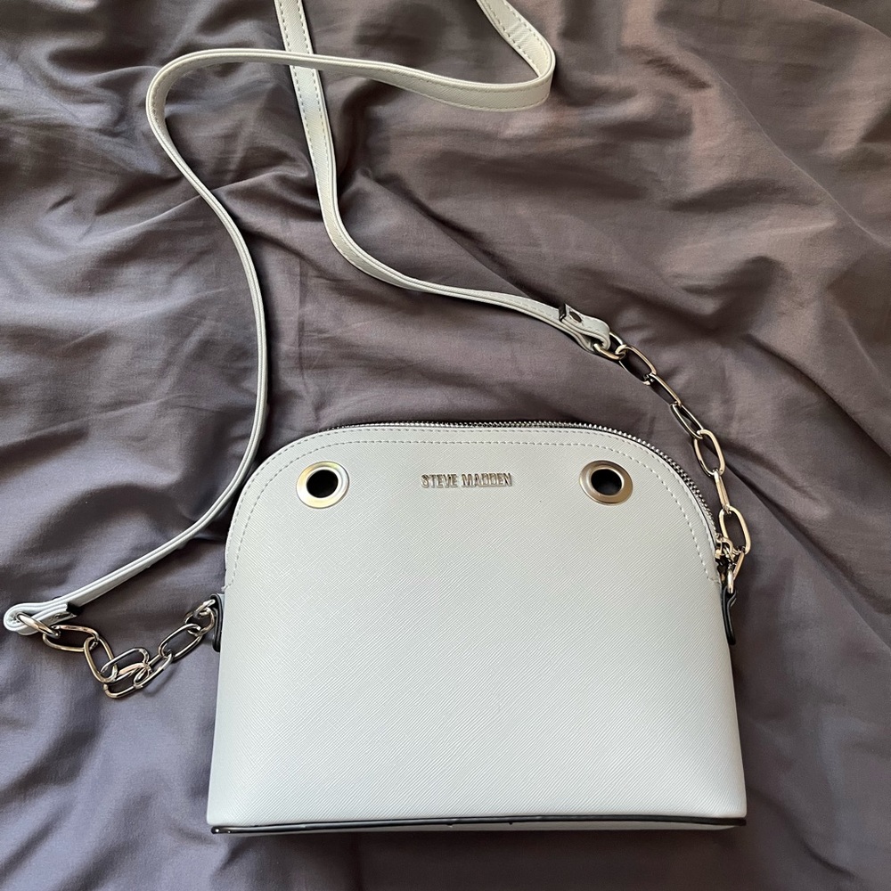 baby blue steve madden crossbody bag